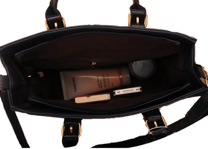 PU Leather Structured Handbag