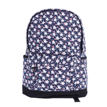 Star Floral Canvas Backpack