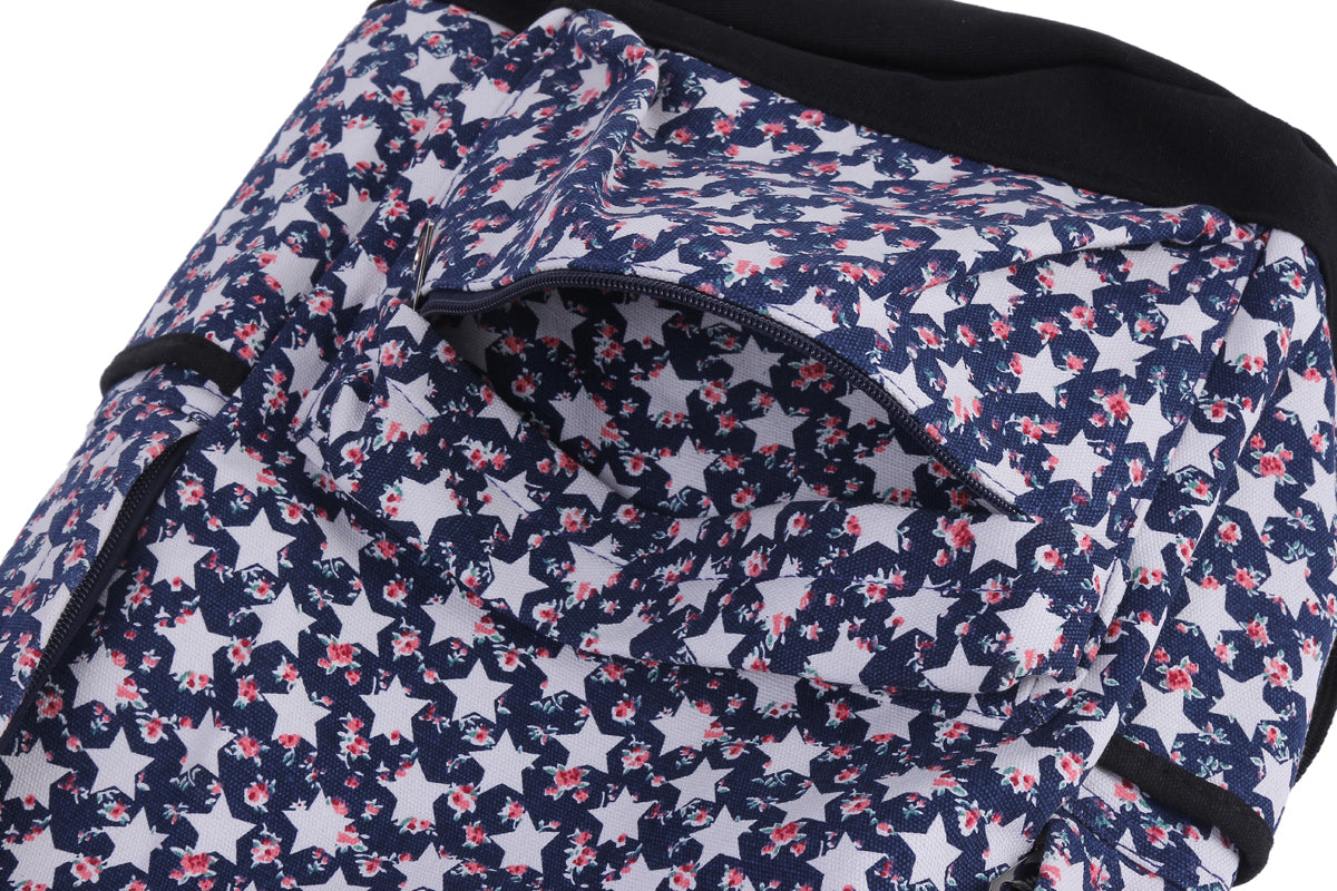 Star Floral Canvas Backpack