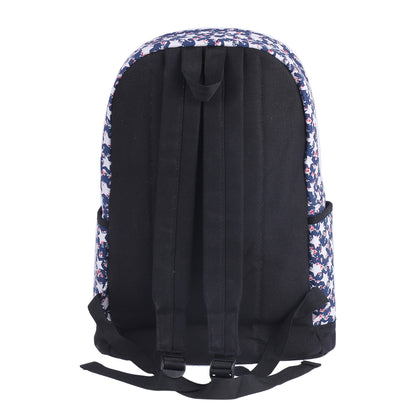 Star Floral Canvas Backpack