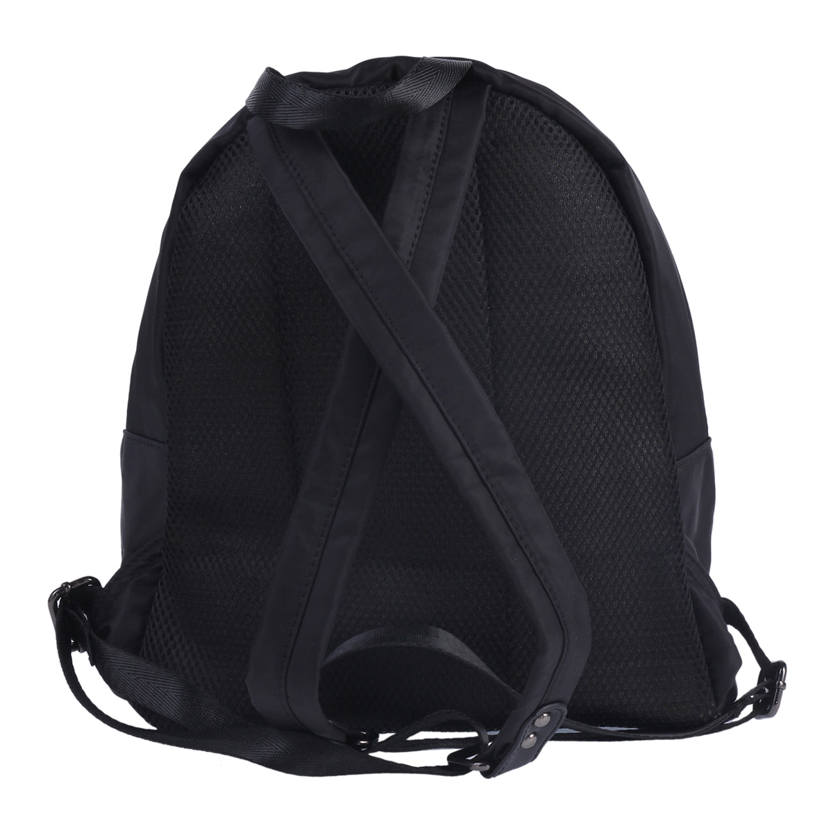 Fuzzy Accent Nylon Backpack