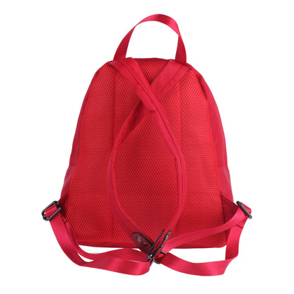 Fuzzy Accent Nylon Backpack