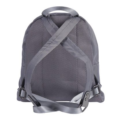 Fuzzy Accent Nylon Backpack