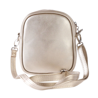 Bow Quilted Faux Leather Crossbody Bag, Mini Fashion Shoulder Purse