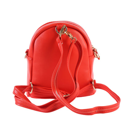 Studded Mini Faux Leather Backpack, Edgy Crossbody Bag