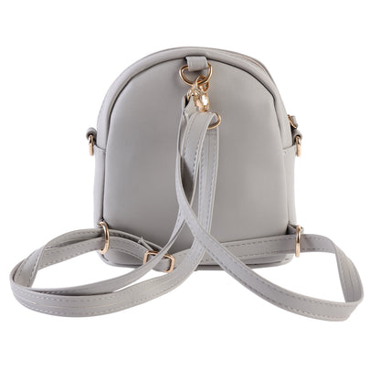 Studded Mini Faux Leather Backpack, Edgy Crossbody Bag