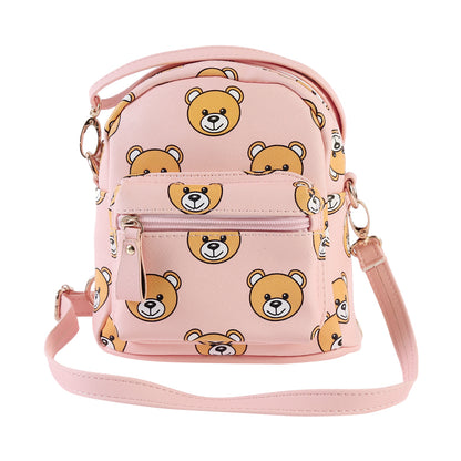 Teddy Bear Mini Backpack, Cute Crossbody Bag
