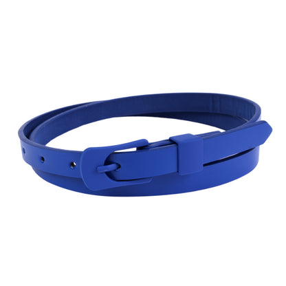 Skinny Faux Leather Belt for Women, Multi-Color Fashion Waist Belt