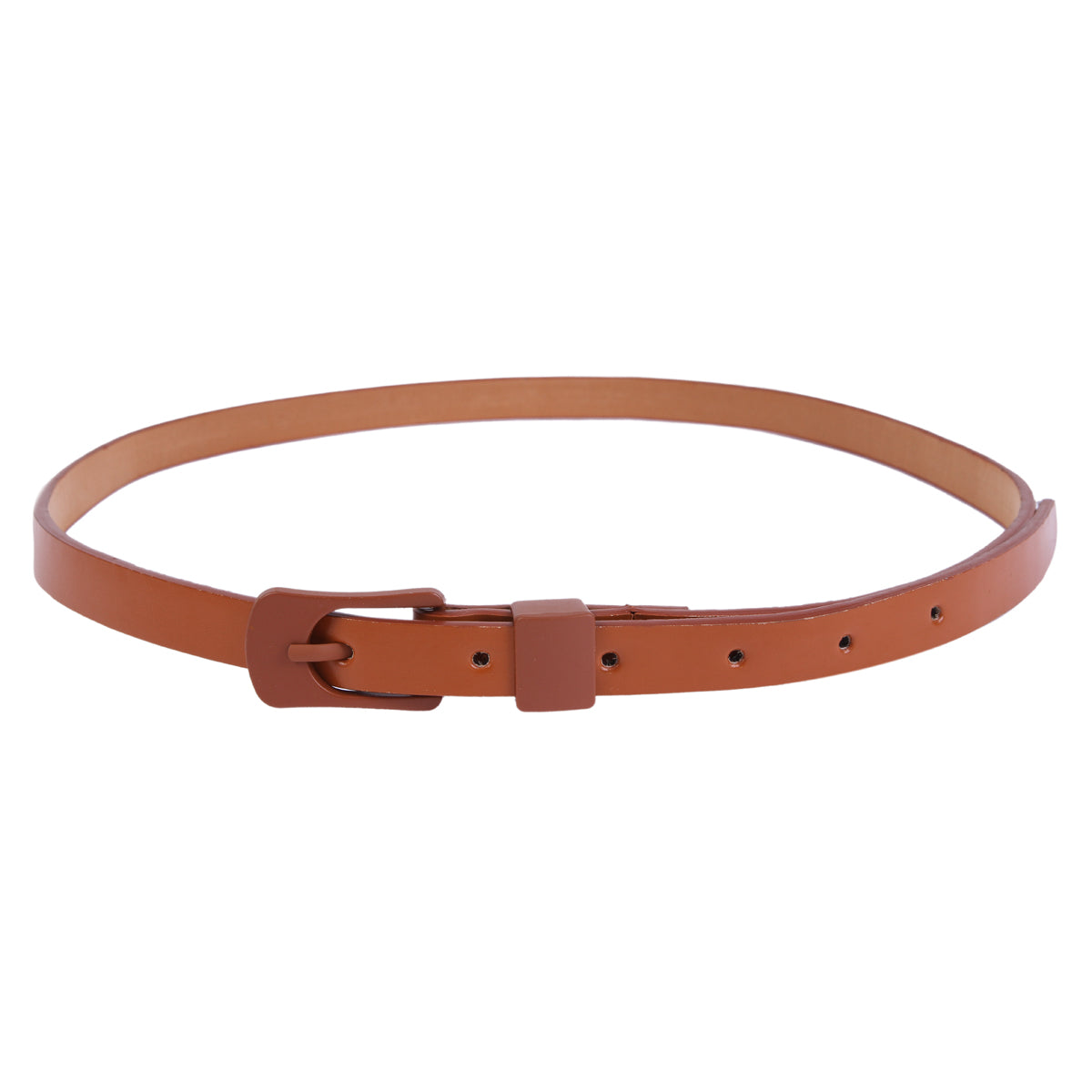 Skinny Faux Leather Belt for Women, Multi-Color Fashion Waist Belt