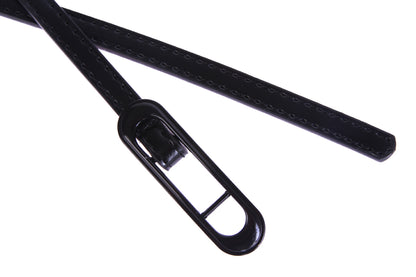 Skinny Faux Leather Belt with Oval Buckle, Women's Fashion Waist Belt