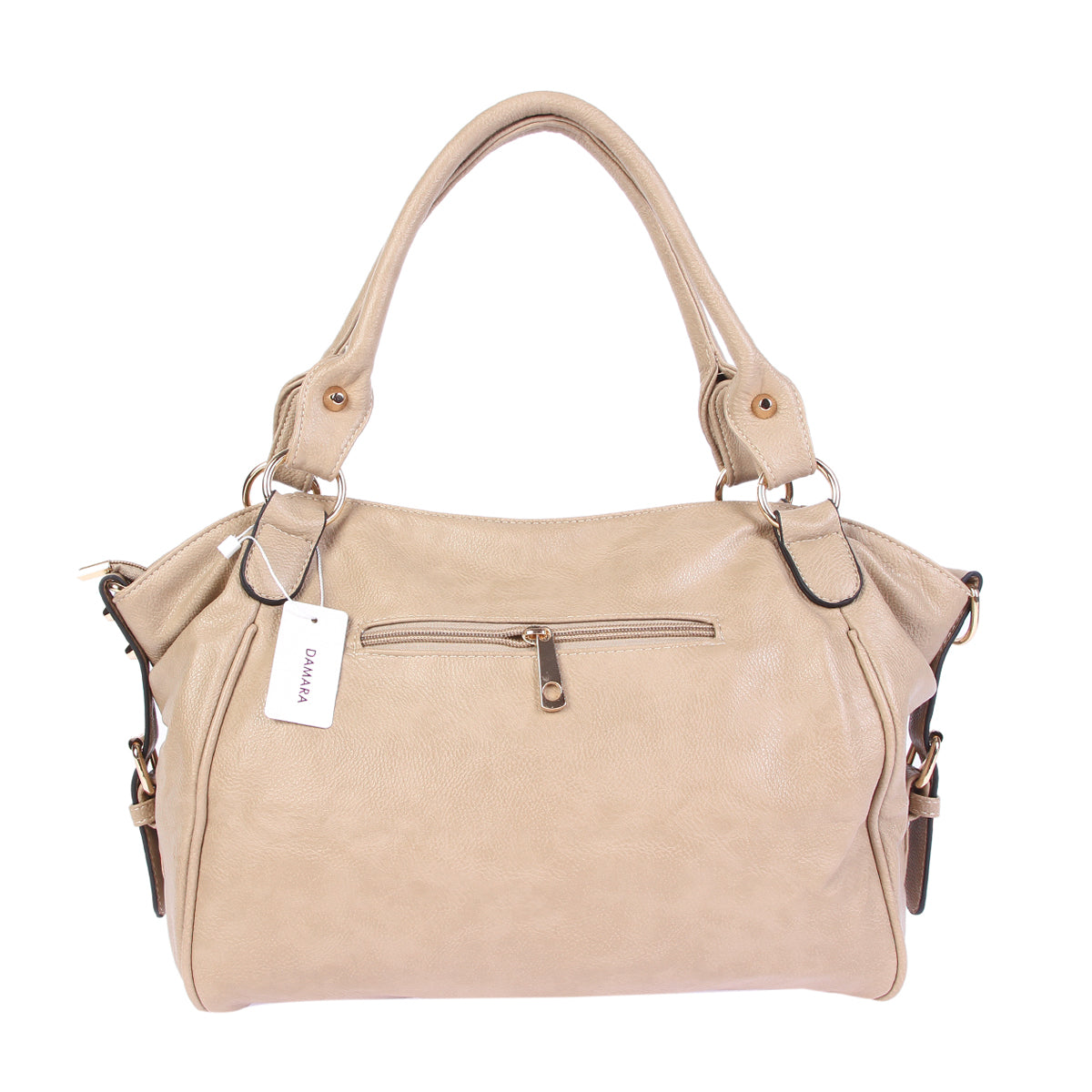 Vintage Punk PU Leather 2-Way Tote Crossbody Bag for Women