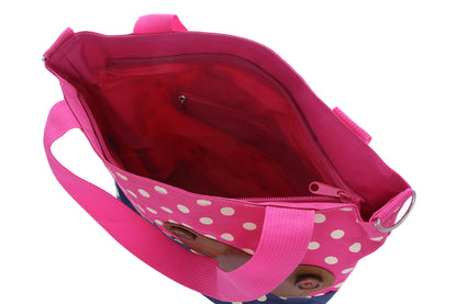 Canvas Tote Bag - Reusable Shopping Shoulder Bag with Bear Design