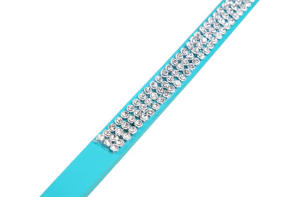 Faux Leather Rhinestone Belt for Women