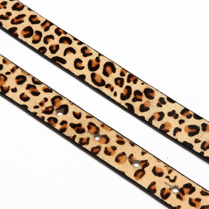 Leopard Faux Fur Belt for Women