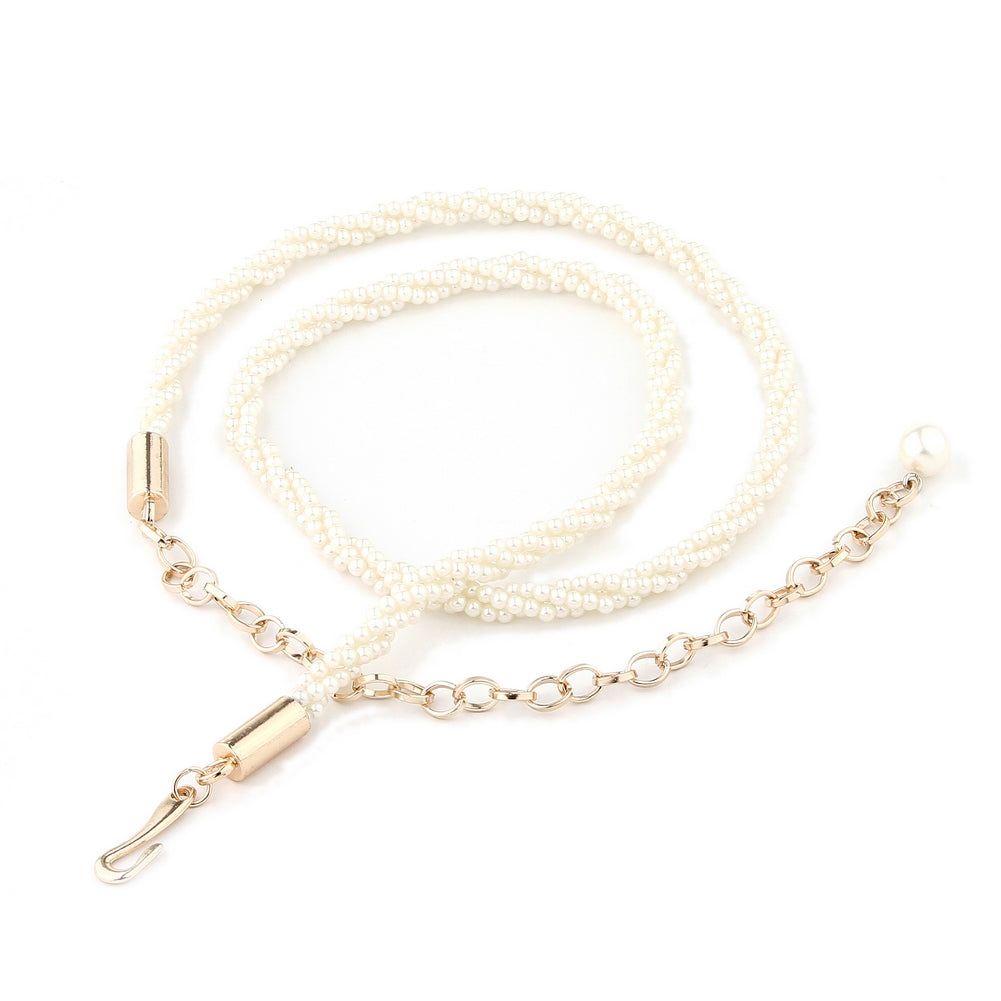 Beaded Rope Belt - Adjustable Waist Chain for Women