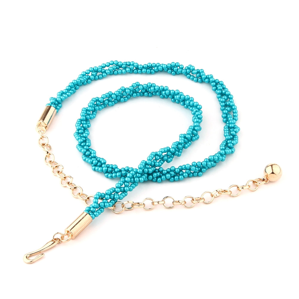 Beaded Rope Belt - Adjustable Waist Chain for Women