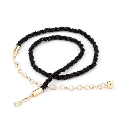 Beaded Rope Belt - Adjustable Waist Chain for Women