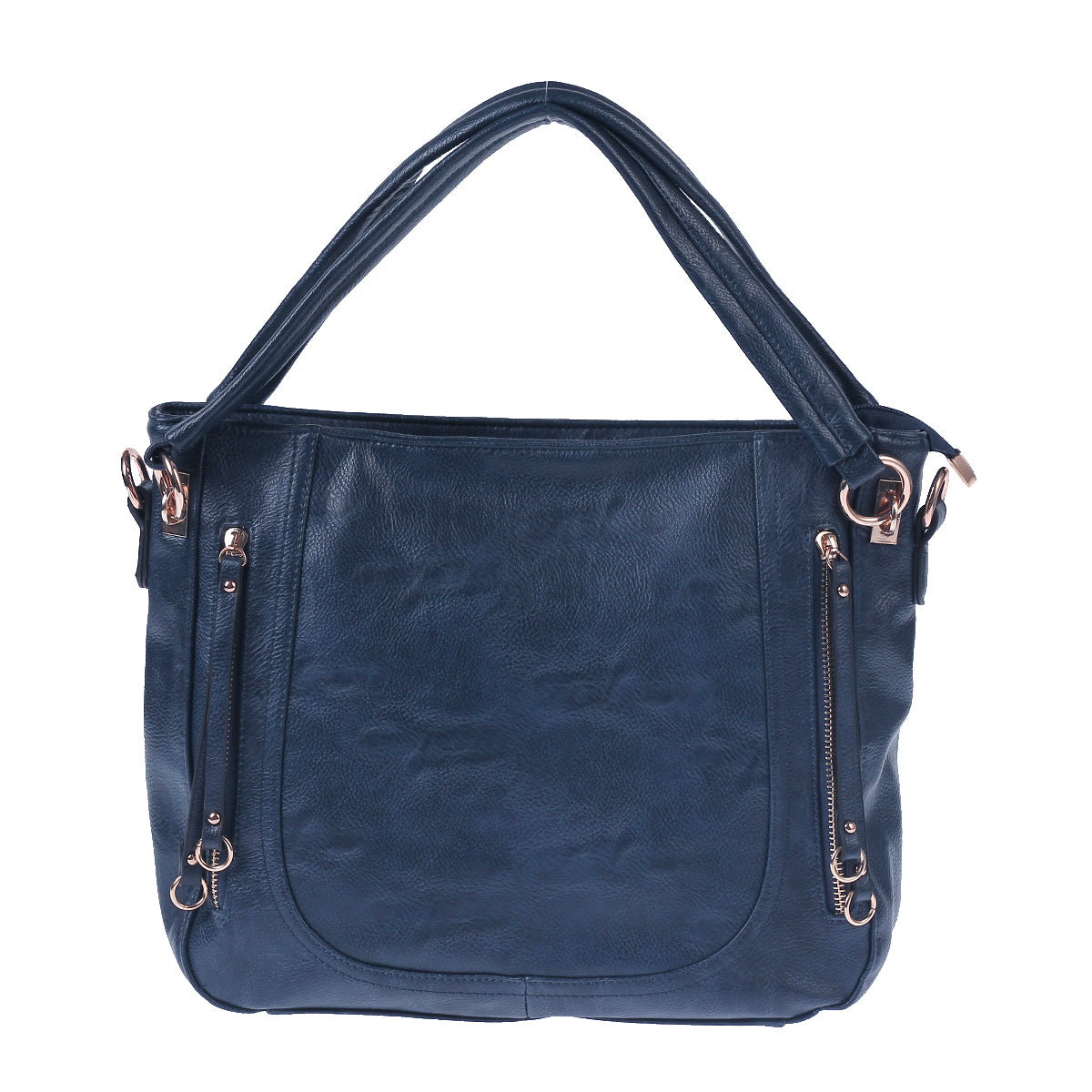 Faux Leather Tote Bag - Litchi Texture Shoulder Bag for Women