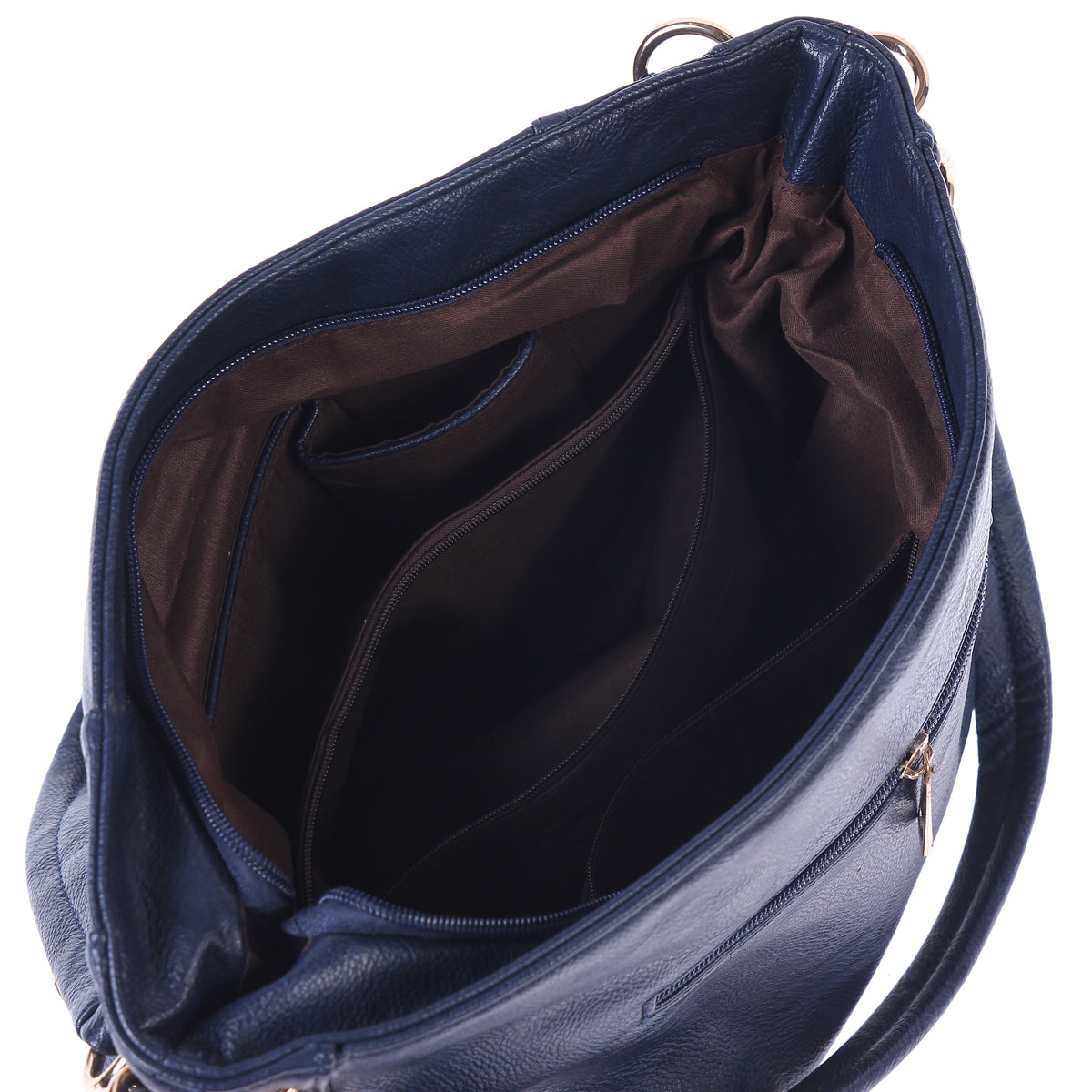 Faux Leather Tote Bag - Litchi Texture Shoulder Bag for Women