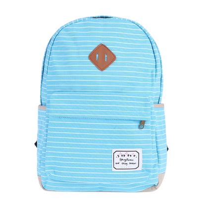 Striped Canvas Backpack