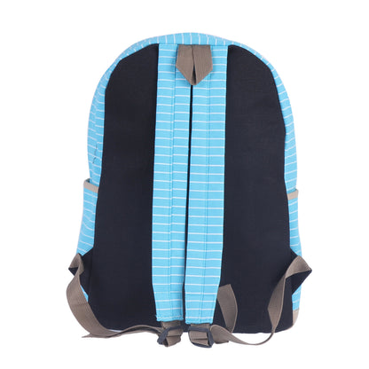 Striped Canvas Backpack