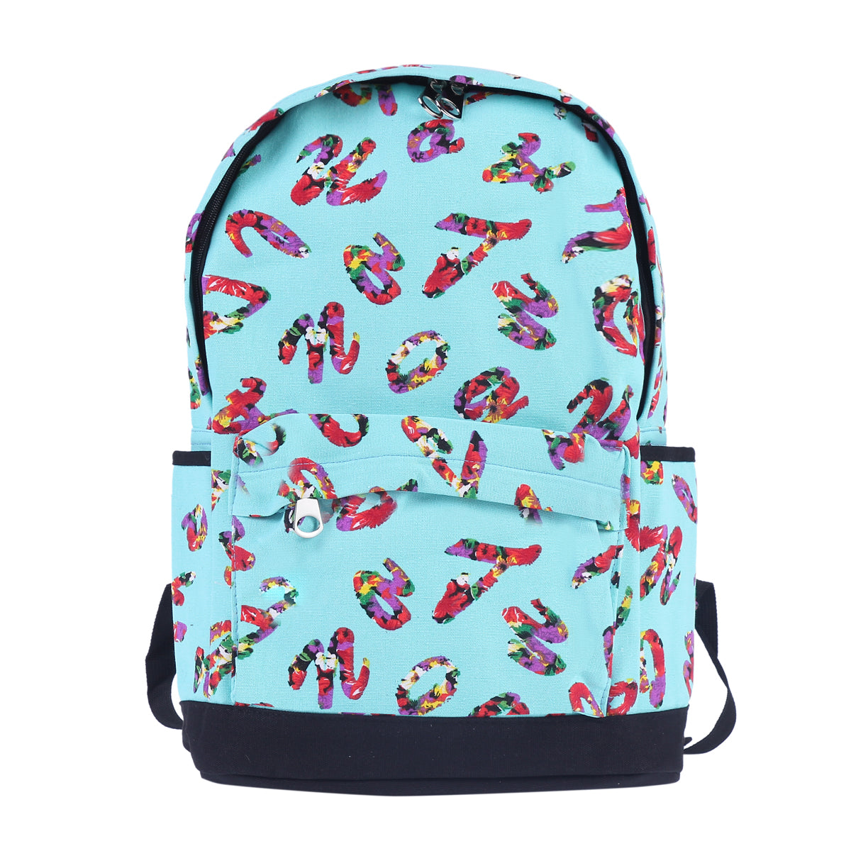 Colorful Alphabet Canvas Backpack