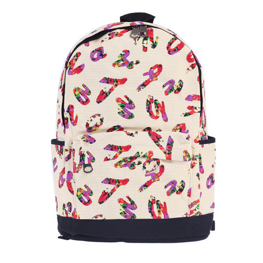 Colorful Alphabet Canvas Backpack