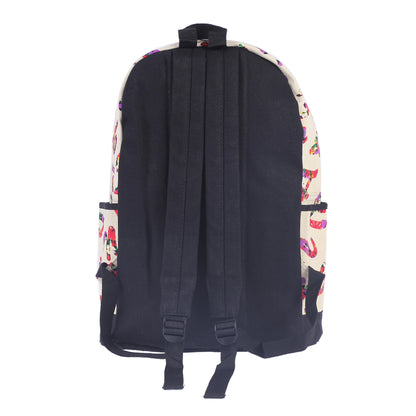 Colorful Alphabet Canvas Backpack