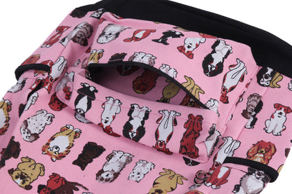 Dog Print Canvas Backpack