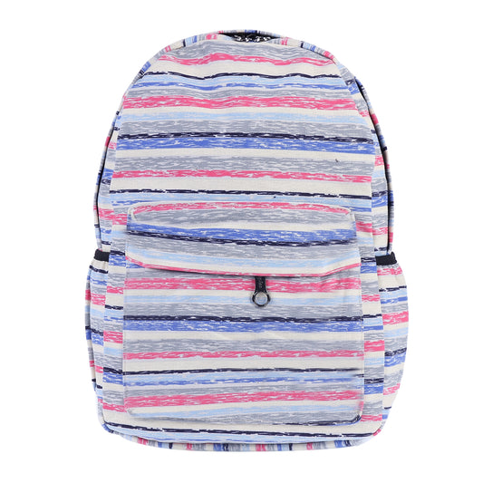 Striped Canvas Backpack
