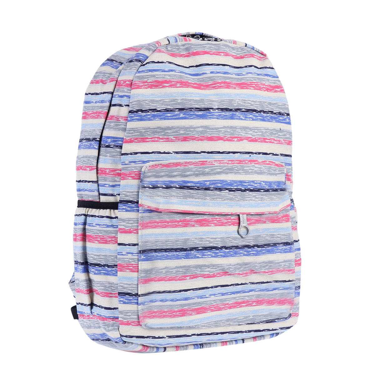Striped Canvas Backpack
