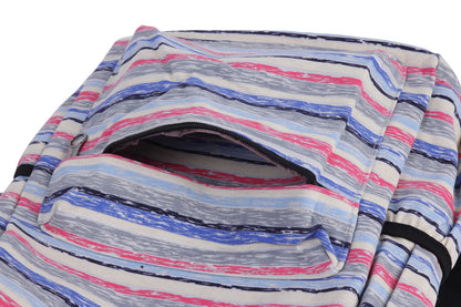Striped Canvas Backpack
