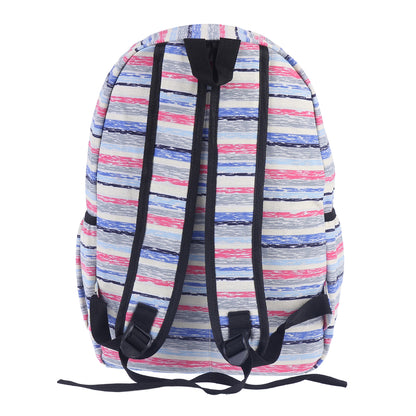 Striped Canvas Backpack