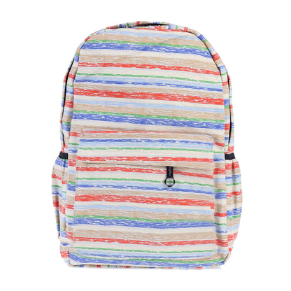 Striped Canvas Backpack