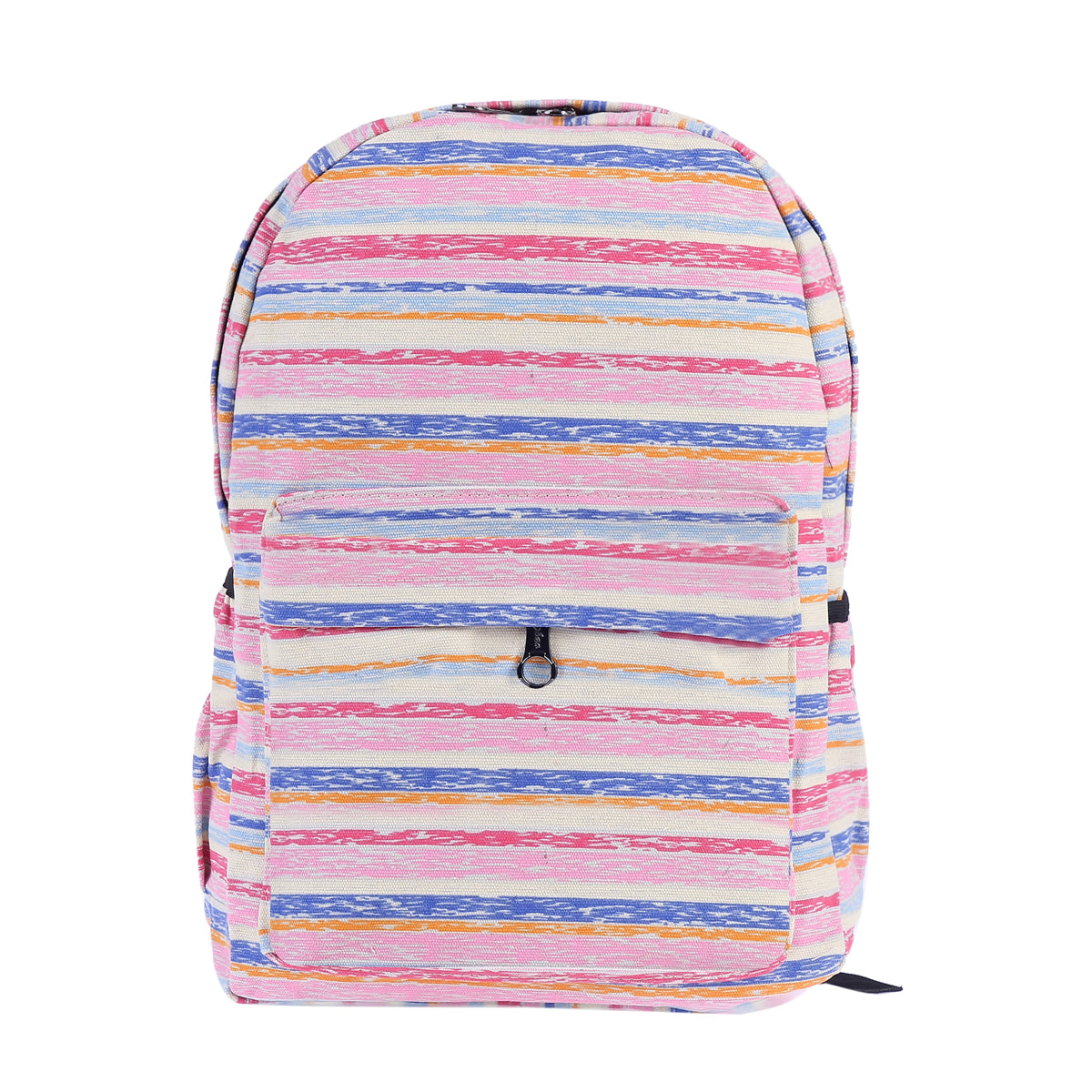 Striped Canvas Backpack
