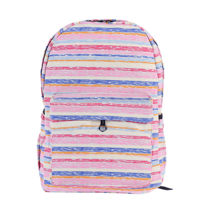 Striped Canvas Backpack