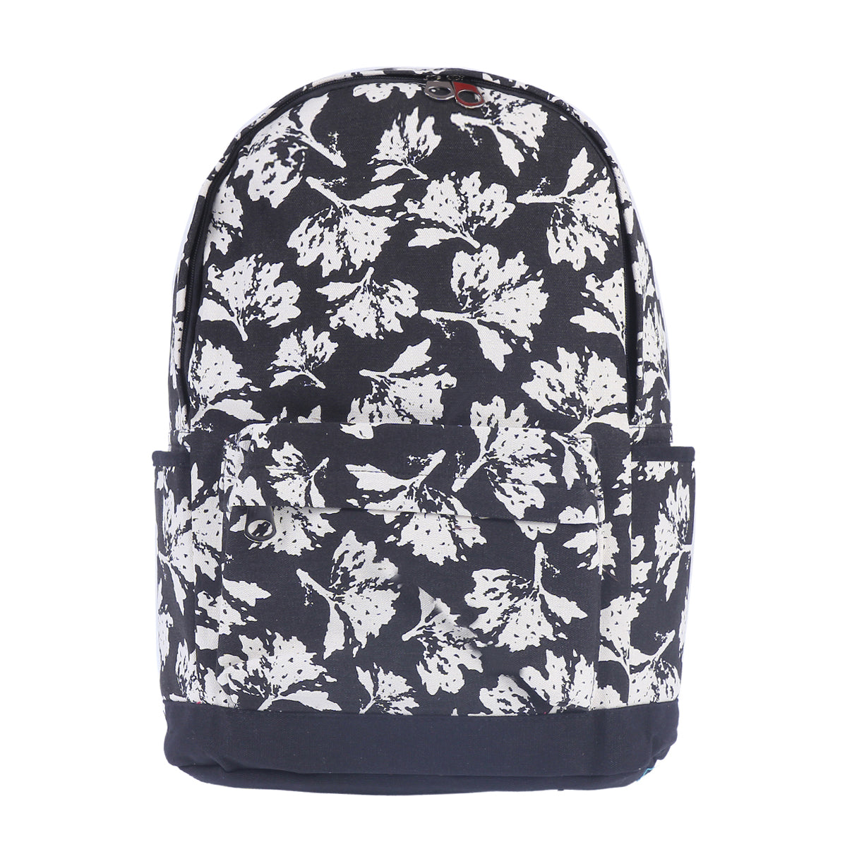 Floral Print Canvas Backpack