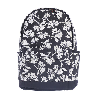 Floral Print Canvas Backpack