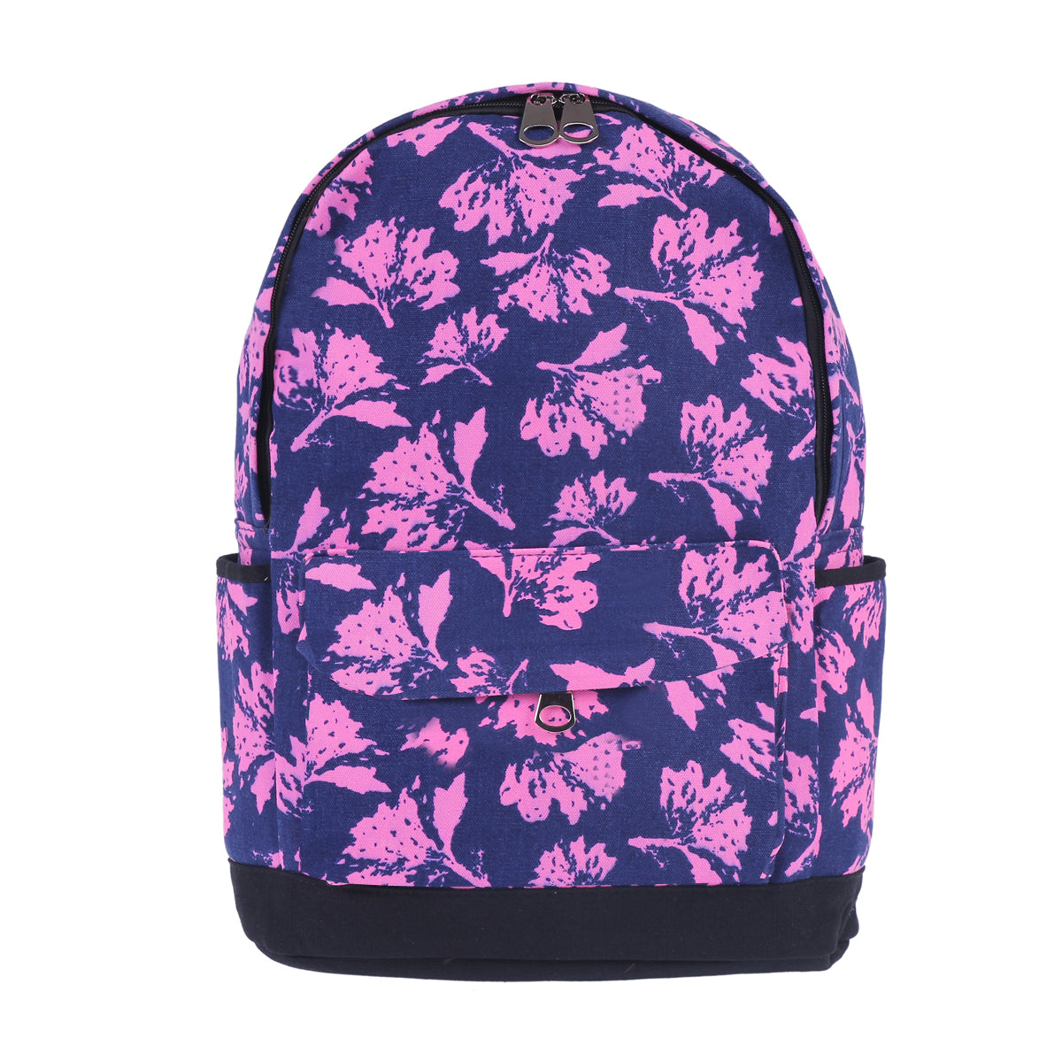 Floral Print Canvas Backpack