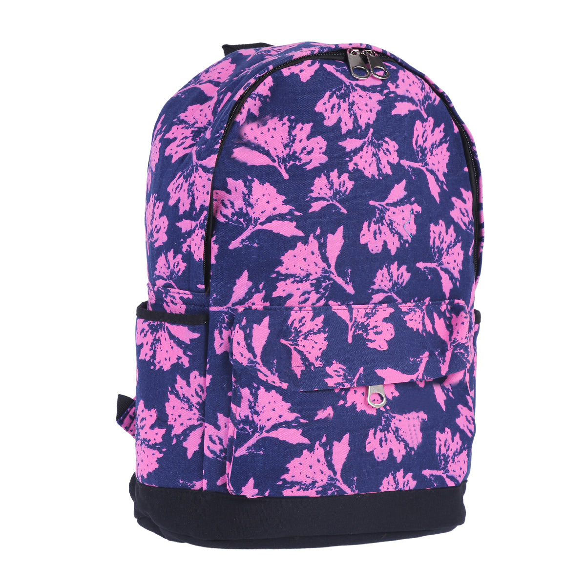 Floral Print Canvas Backpack