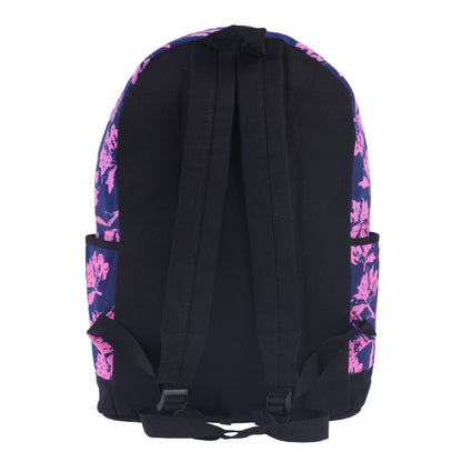 Floral Print Canvas Backpack