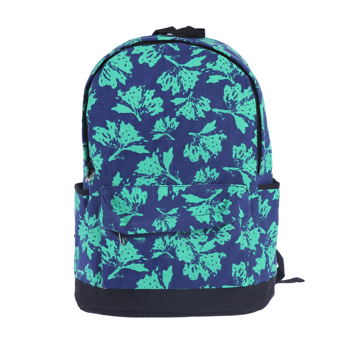 Floral Print Canvas Backpack