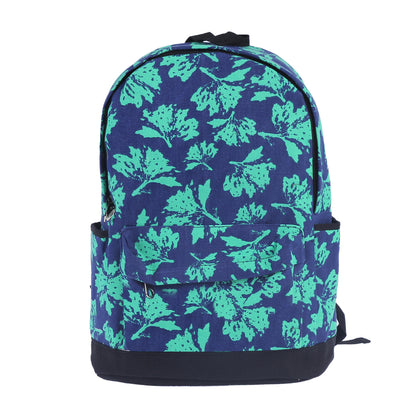 Floral Print Canvas Backpack