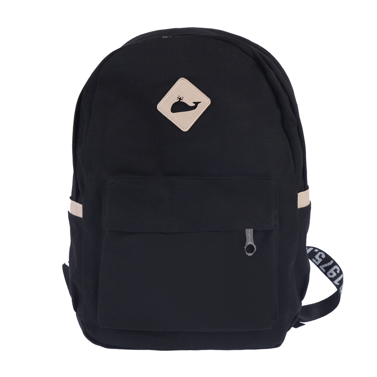 Whale Logo Canvas Backpack