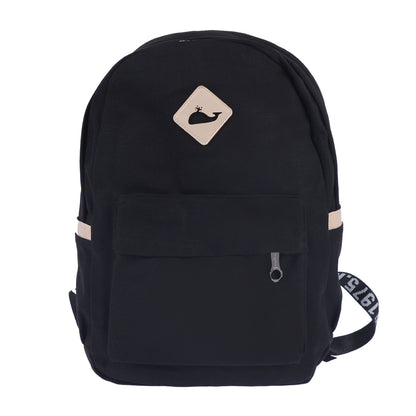 Whale Logo Canvas Backpack