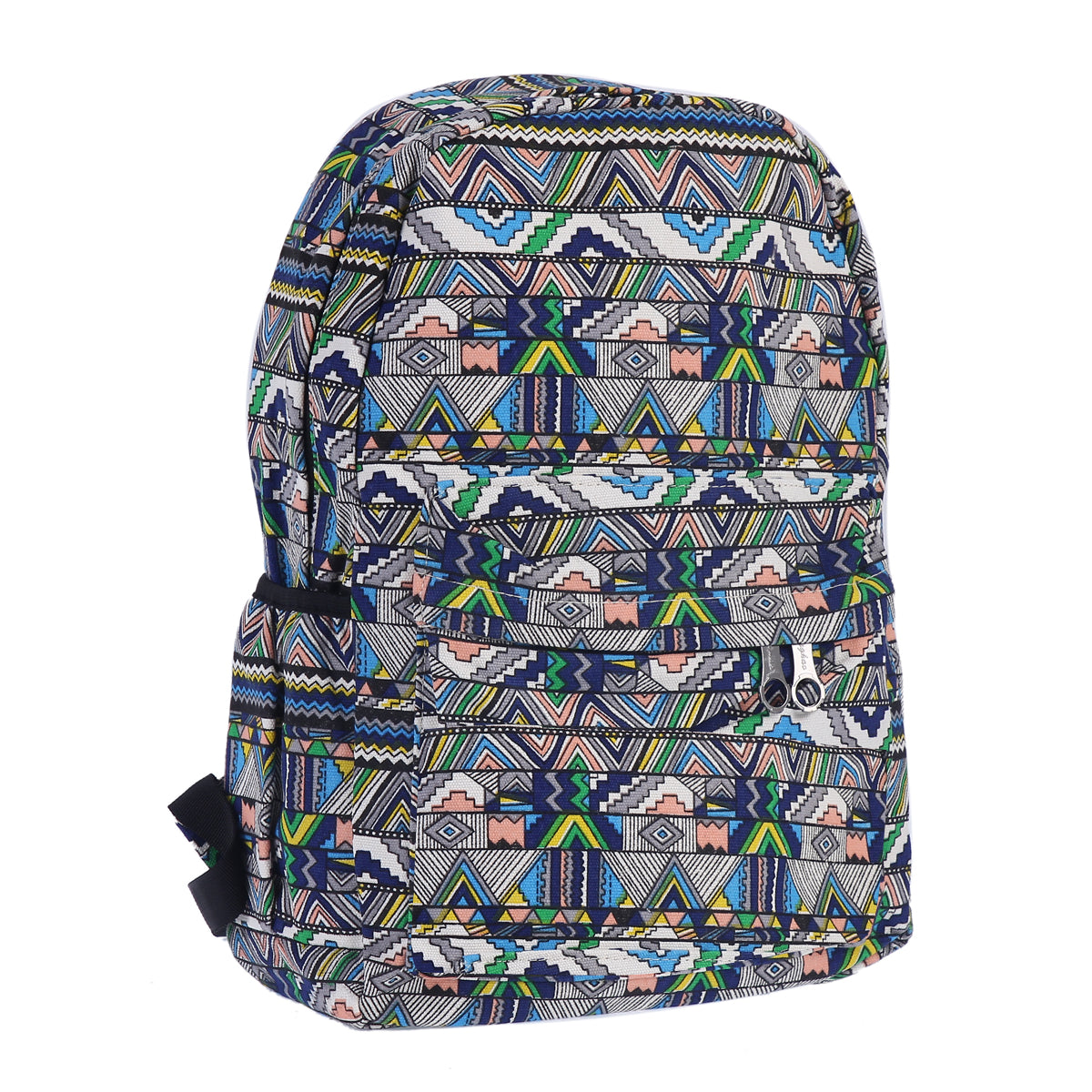 Aztec Print Canvas Backpack