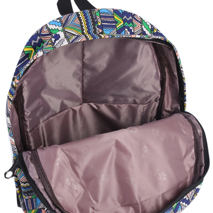 Aztec Print Canvas Backpack